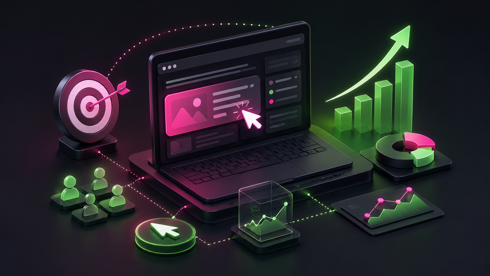 Google Ads hizmeti reklam kampanyası ve dönüşüm optimizasyonu görseli